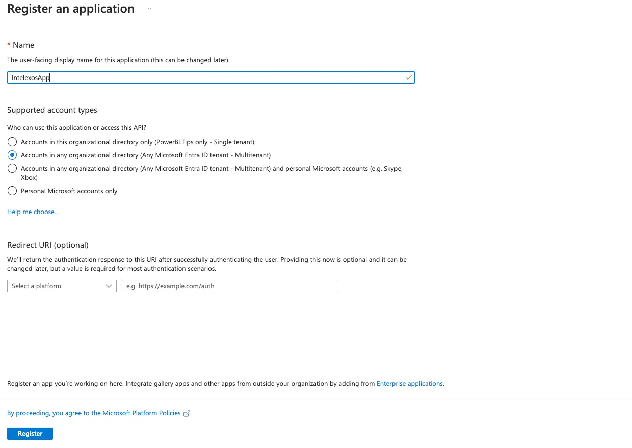add app registration